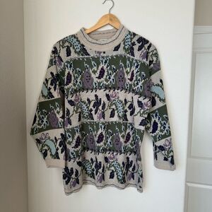 Vintage 80s Maggie Lawrence Sport Graphic Knit Sweater Korea Size Small